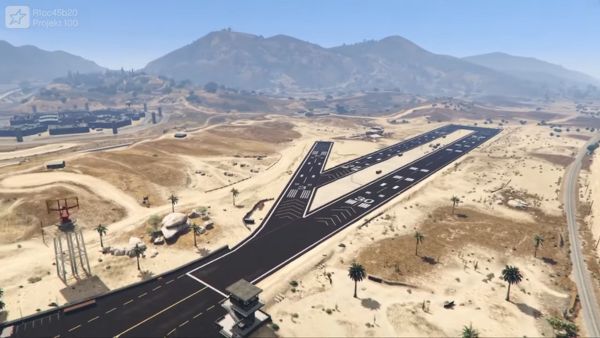 sandy shores airfield location